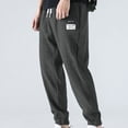 thumbnail image 2 of Eagokdc Men's Pants Casual Athletic Lightweight Elastic Waist Big and Tall Black Pant with Pockets Size M-5XL, 2 of 4