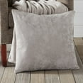 thumbnail image 2 of Greendale Home Fashions 20 in x 20 in Modern Ash Gray Polyester Velvet Throw Pillow with Removable Cover, 2 of 4