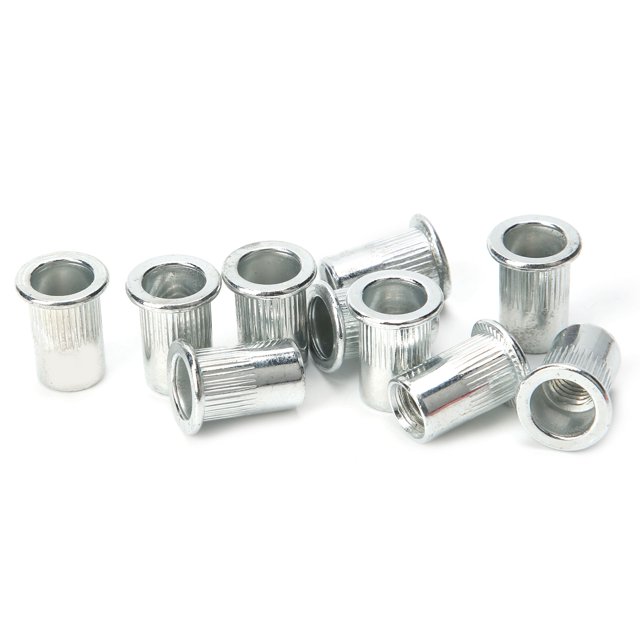 Tuerca remachable de cabeza plana, kit de 20 piezas de tuerca remachable, kit de tuerca remachable de inserción, resistente y duradero