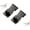 Bliack, variant on Door Locks Hasp Latch, 3 Inch Stainless Steel Safety Packlock Clasp Hasp Lock Latch, Extra Thick Door Gate Lock Hasp with Screws Brushed Finish 2 Pack