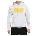 thumbnail image 2 of Wild Bobby,The Best Hubby in The Galaxy, Father's Day, Unisex Graphic Hoodie Sweatshirt, White, X-Large, 2 of 3
