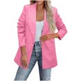 thumbnail image 2 of Pompotops Veste à Col Rabattu pour Femmes, Manches Longues, Manteau, Blazer, Liquidation, 2 of 6