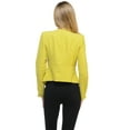 thumbnail image 3 of Auliné Collection Womens Candy Color Tailored Fit Open Suit Jacket Blazer, 3 of 3