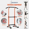 thumbnail image 5 of PROHIKER Power Tower Dip Station, Pull Up Bar Stand Power Rack with Backrest, Height Adjustable Strength Training Equipment for Fitness Home Workout, Orange, 5 of 8