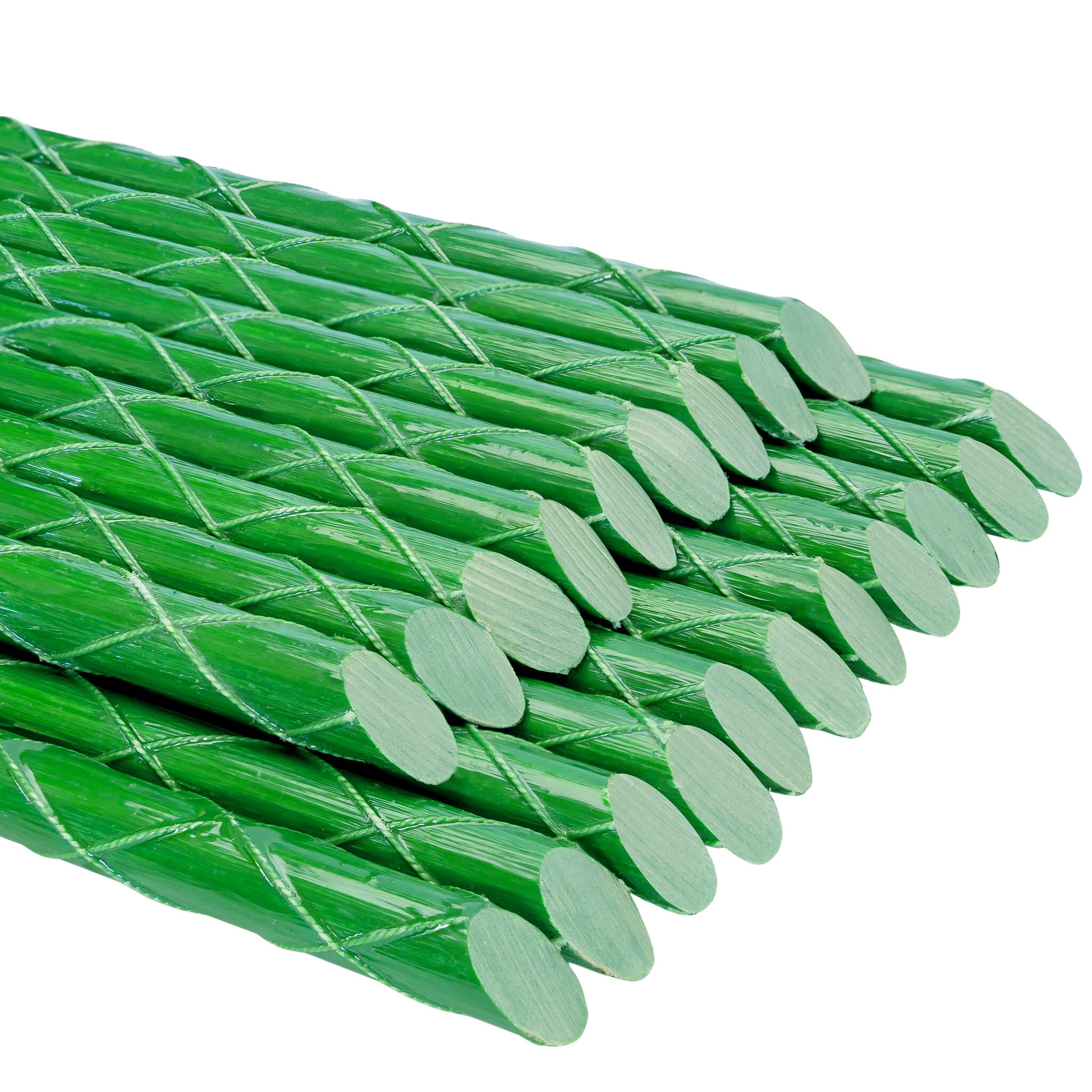 Rust-free Garden Plant Stakes Post for Tomatoes 11mm Dia,3ft 10pack,Green 