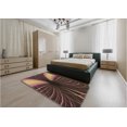 thumbnail image 5 of Ahgly Company Machine Washable Indoor Square Transitional Dark Scarlet Red Area Rugs, 5' Square, 5 of 7