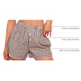 thumbnail image 4 of Shorts PRETTYGARDEN 2025 Verano Algodón a Cuadros Pequeños, 4 of 9