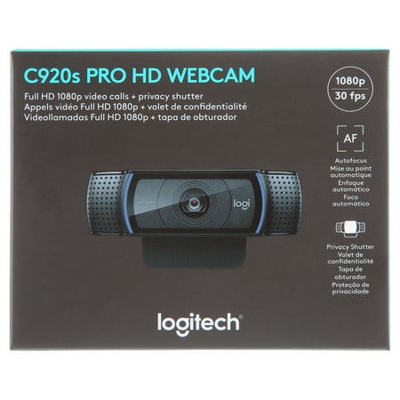 Logitech - C920s Pro 1080 Video Conferencing, Streaming, and Gaming Webcam with Privacy Shutter - Black