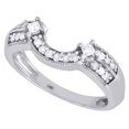 thumbnail image 3 of Diamond Solitaire Engagement Ring Enhancer Vintage 14K White Gold Wrap .26 Ct., 3 of 5