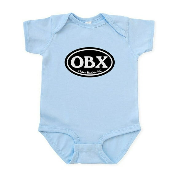 CafePress - OBX Outer Banks, NC Oval Infant Bodysuit - Baby Light Bodysuit, Size Newborn - 24 Months