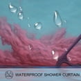 thumbnail image 3 of Flamingo Waterproof Shower Curtain Set with Hooks - Printed Bathroom Decoration - 3 Piece Curtain Set, 3 of 6