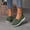Green, variant on YOUYEDIAN Loafers for Women Fashion Slip On Breathable Sport Comfy Casual Flats Versatile Mesh Knit Round Toe Walking Shoes