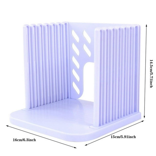 Ltdhehe Bread Slicer For Homemade Bread Foldable And Compact Cutting With Crumb Tray Suitability For Homemade Bread Cakes.