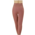 thumbnail image 5 of UAMVSH Women's Fleece Lined Leggings Thermal Warm Winter Tights Bottom High Waisted Pants for Cold Weather, 5 of 7