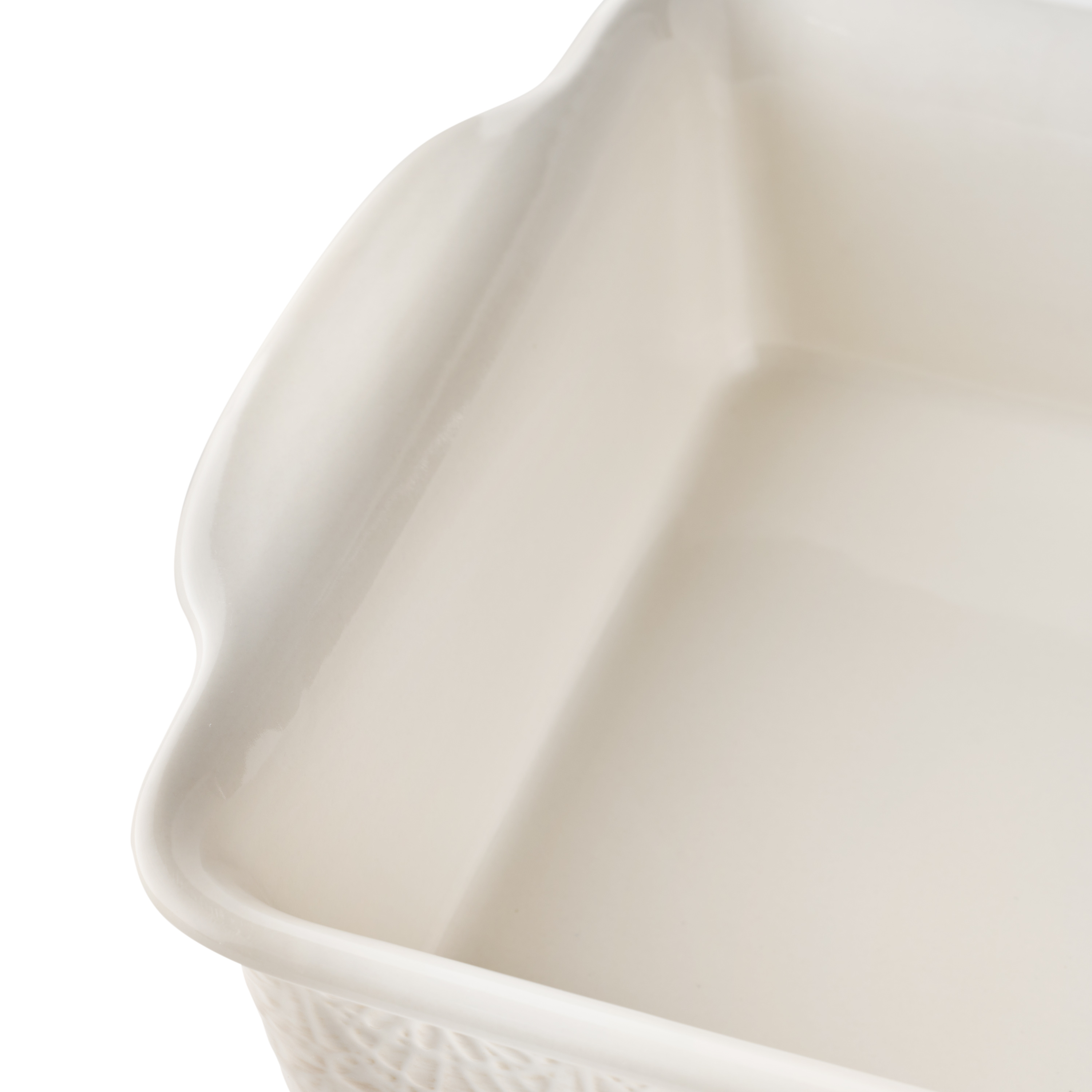 The Pioneer Woman Vintage Lace 9” x 13” Ceramic Casserole Dish, Baking Dish with Lid, Linen