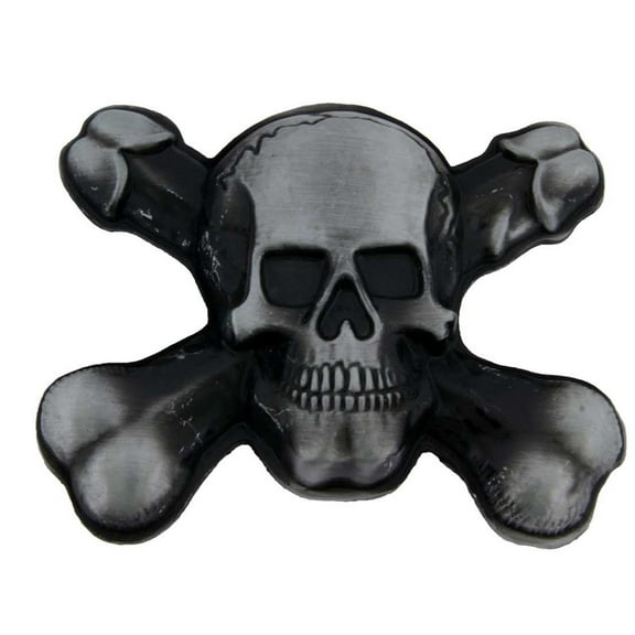 Skull Skeleton Crossbones Belt Buckle Tattoo Gothic Halloween Costume Dress New