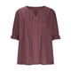 thumbnail image 5 of Tops para mujer,Blusa de lentejuelas para mujer, manga corta, cuello en V, poliéster, corte holgado, informal, sopatenor, 5 of 9