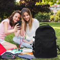 thumbnail image 3 of Mochila de nailon para portátil de gran capacidad | Bolso de hombro impermeable con múltiples bolsillos | Correas ajustables acolchadas | Cremalleras antirrobo | Se adapta a dispositivos de 16, 3 of 4