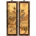 thumbnail image 3 of Oriental Furniture Gold Lacquer Wall Screen Ching Ming, 3 of 6