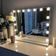 thumbnail image 4 of Led Mirror Usb Makeup With Lights Lighted 14 Bulbs 3 Lighting Modes, 4 of 5