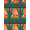 Pink Orange Green, Pattern 20, variant on ODIKA 8'x10' Washable Area Rug Durable, Non-Slip Welcome Motif With Boho Floral And Botanical Accents Flamingo Tropical Refined for Living Room, Under Sectional, Family