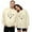 Beige, variant on Couple Sweatshirts "Love You Most/More" Letter & Graphic Sweatshirts Long Sleeve Relaxed Fit Couple Daily Outings Pullover Tops For Women