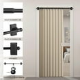 thumbnail image 2 of 2 varillas magnéticas para cortina para puerta de metal, barra magnética ajustable para marcos de ventanas, armarios, refrigeradores, lavaplatos (negro), 2 of 4
