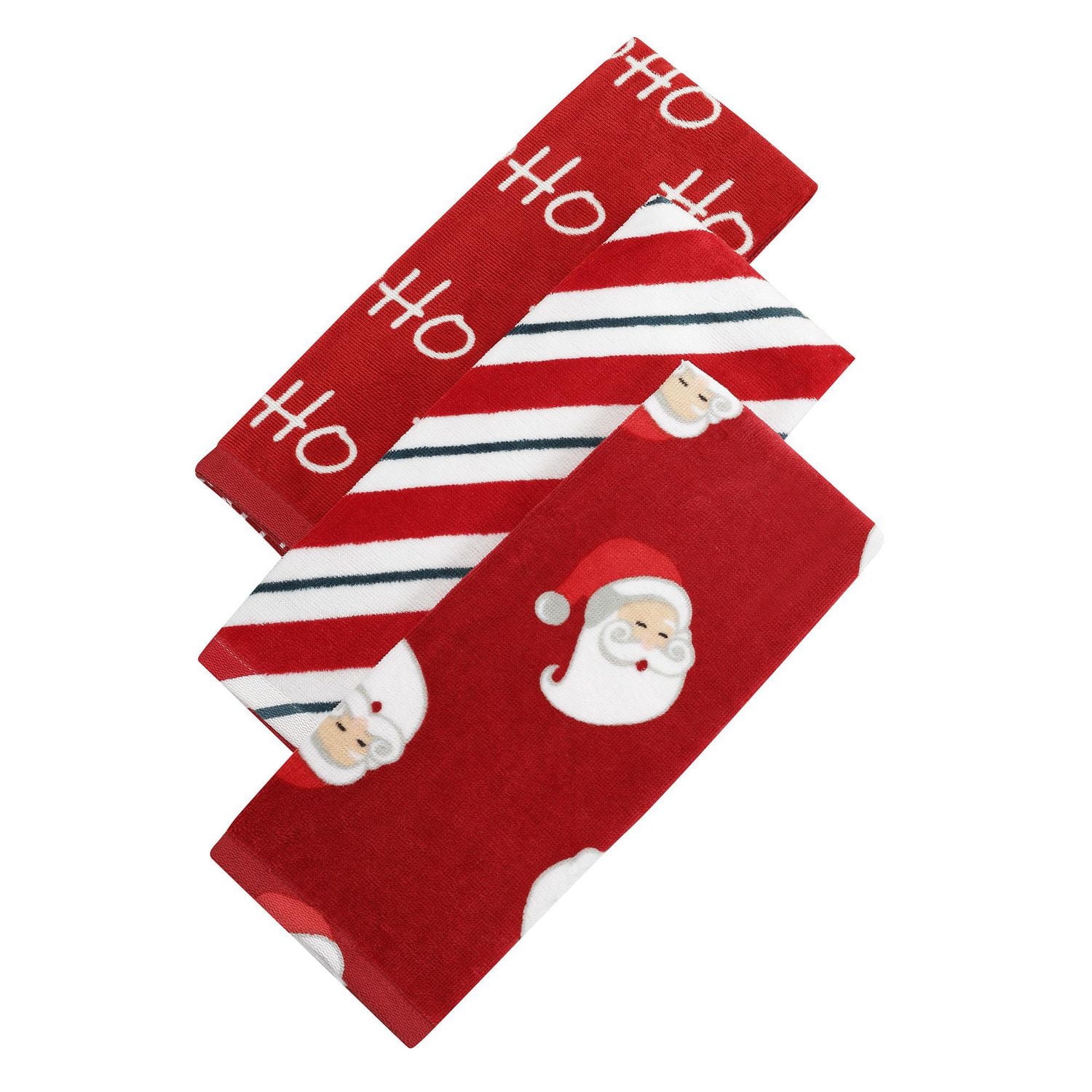 Holiday Time 100% Cotton 3-Piece Hand Towel Set
