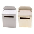 thumbnail image 4 of Mosiee 1Pcs Mini Blank Mailbox Diy Miniature Blank Mail Box House Mini Mail Box Miniature Wooden Flip Mailbox Model Garden Decoration, 4 of 6