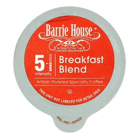 Barrie House Medium Roast Single Serve Coffee for Keurig, Breakfast Blend, 24 Ct