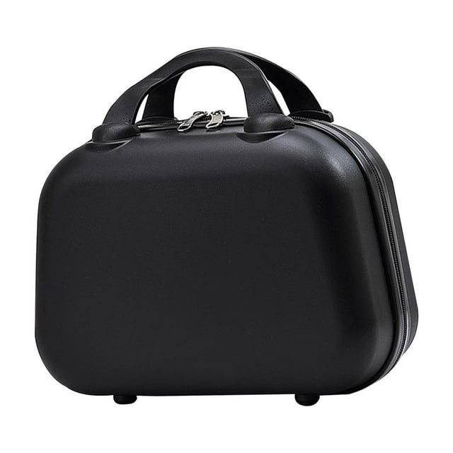 Bolsa de Artículos de Tocador, Bolsa de Maquillaje de Viaje, Multifuncional, Portátil, Ligera, Bolso de Mano para Maquillaje, Organizador de Cosmético Negro