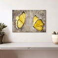 thumbnail image 2 of Elephant Stock Yellow Butterflies Wall Art - Horizontal Canvas Wall Art - Dining Room Wall Decor - Animal Canvas - Yellow And Gray Decor - 12" x 8", 2 of 8