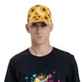thumbnail image 5 of Yiaed Vintage Marble Pattern Sunflower Print Cap Adjustable Size for Running Workouts and Outdoor Activities All Seasons, 5 of 5