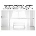 thumbnail image 4 of Retractable Clotheslines Punch Free Wind Resistant Wall Mounted Laundry Clothes Line for Balcony, 4 of 4