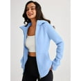 thumbnail image 4 of ORUYROP Womens Zip Up Hoodies Fleece Jackets Sweatshirts Fall Outfits Sweaters With Pockets Winter Y2k Clothes, 4 of 5