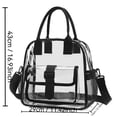 thumbnail image 3 of Bolso bandolera transparente – Bolso de hombro transparente tipo gelatina para ir al trabajo, salidas informales y uso diario., 3 of 4