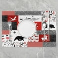 thumbnail image 2 of Bear Placemats Set of 4 Deer Flying Mallard Placemats for Dining Table Indoor Outdoor Kitchen 12"x18" Rustic Cabin Country Plaid Table Mats Placemat Kitchen Dining Table Duck Red, 2 of 5