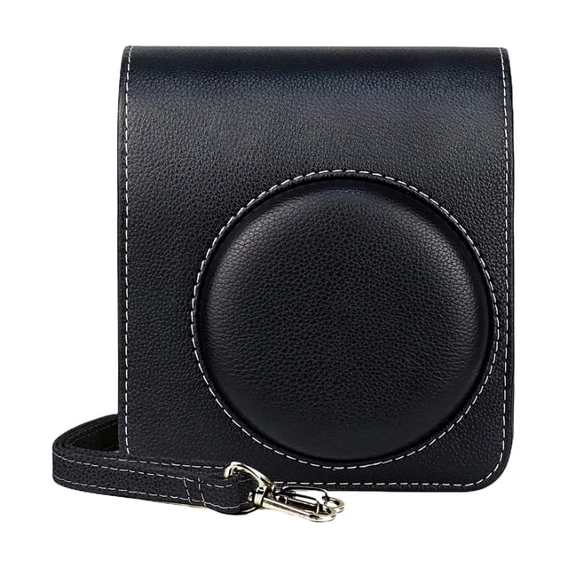 Instant Camera Bag For Mini 40 Bags Film Pu Leather Travel Camera Cover Compact Phone Case With Removable Shoulder Strap for Daily Household Storage and Travel Storage