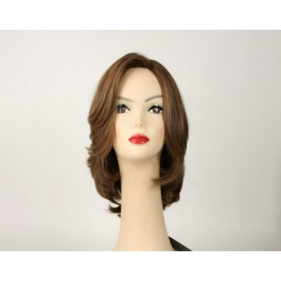 European Human Hair Freeda Wig Shlomit Light Brown With Blonde Highlights Size S