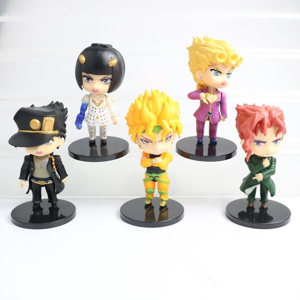 Juego de 5 piezas Q Ver. JoJo's Bizarre Adventure Golden Wind Mini Figuras Muñecas