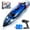 Multi Color, variant on Wisairt 15Km/h Remote Control Boat with LED Lights for Pools/Lakes, 2.4GHz High Speed RC Boat with 2 Rechargeable Batteries, Perfect Summer Water Toys for Ages 10+ (Blue)