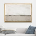 thumbnail image 2 of wall26 Framed Canvas Print Wall Art Pastel White Tan Black Paint Stroke Landscape Abstract Shapes Illustrations Modern Art Decorative Contemporary for Living Room, Bedroom, Office - 16x24 Natural, 2 of 5