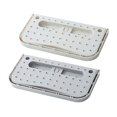 thumbnail image 1 of 2pcs Home Shoes Storage Racks Fold Wall-mounted Paste PP Shoe Racks Bathroom Wall Flop Suction Wall Durable Shoes Racks (Grey+White), 1 of 4