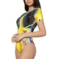 thumbnail image 2 of Lsque Pikmin Women's Crew Neck Short Sleeve Bodysuit Basic T Shirts Tops Onesie Adult Cute Pajama-XX-Large, 2 of 8