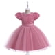 thumbnail image 3 of Odeerbi Las Niñas de Verano Sparkly Lentejuelas Vestido de Princesa Vestido de Niña de Las Flores Vestido de Fiesta de Noche de Tul de Manga Corta Vestido de Boda Formal, 3 of 8