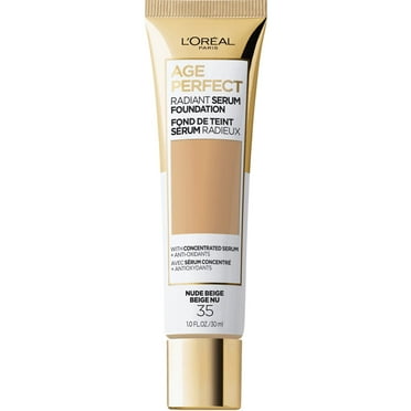 L'Oreal Paris Age Perfect Radiant Serum Foundation with SPF 50, Nude Beige, 1 Ounce C39