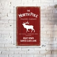 thumbnail image 4 of LifeSong Milestones "The North Pole" Inspirational Red Wood Christmas Wall Art Decor for Home, 4 of 7