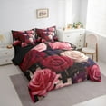 thumbnail image 3 of Castle Fairy Chic Floral Rose Twin Bedding Sets 7-Piece for Female Men Women,Vintage Aesthetic Bedding Comforter Set Microfiber,Spring Garden Breathable Sheet Sets,Microfiber Bedroom Decor, 3 of 8