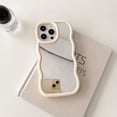 thumbnail image 3 of New Wave Pattern Makeup Mirror Case for iPhone15promax, 14plus, High-end 13/12 Soft Case, 11, 3 of 5
