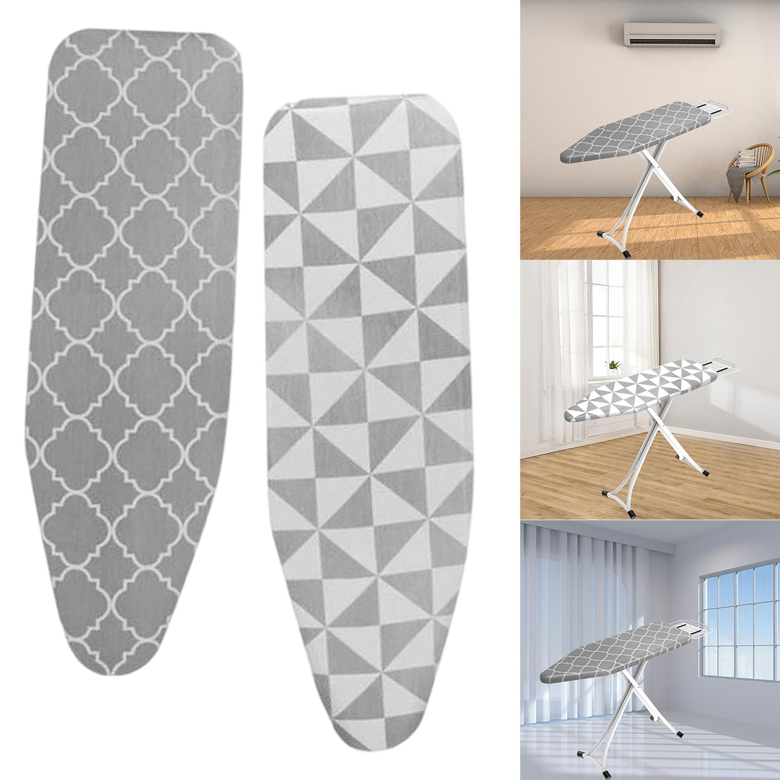 Elastic Ironing Board Cover, 2 Pieces, Stain Resistant, 120cm X 41cm